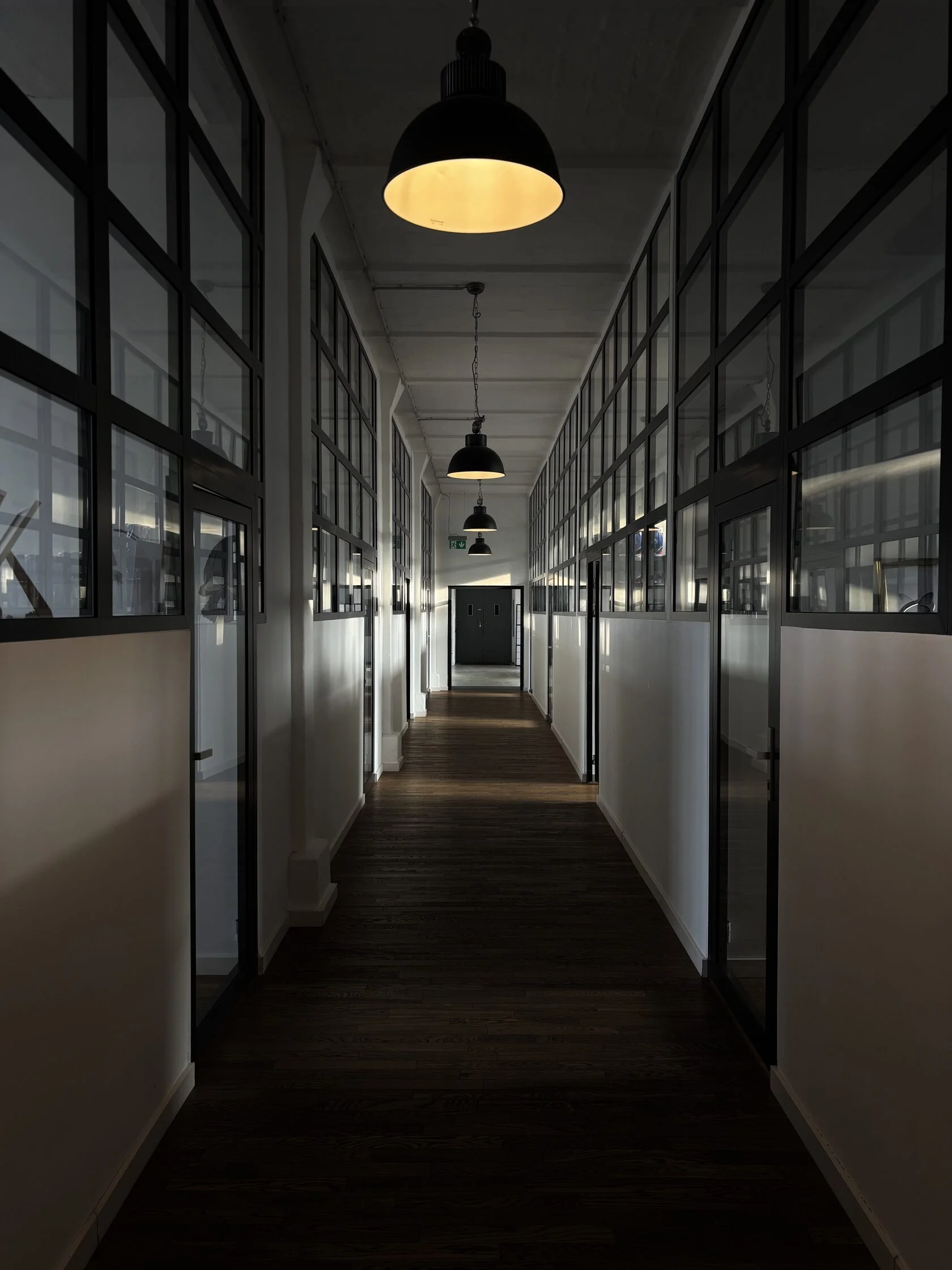 Brennnessel Studio hallway leading into the open tattoo area