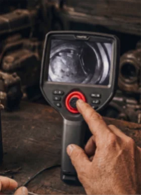 Adjust borescope lighting
