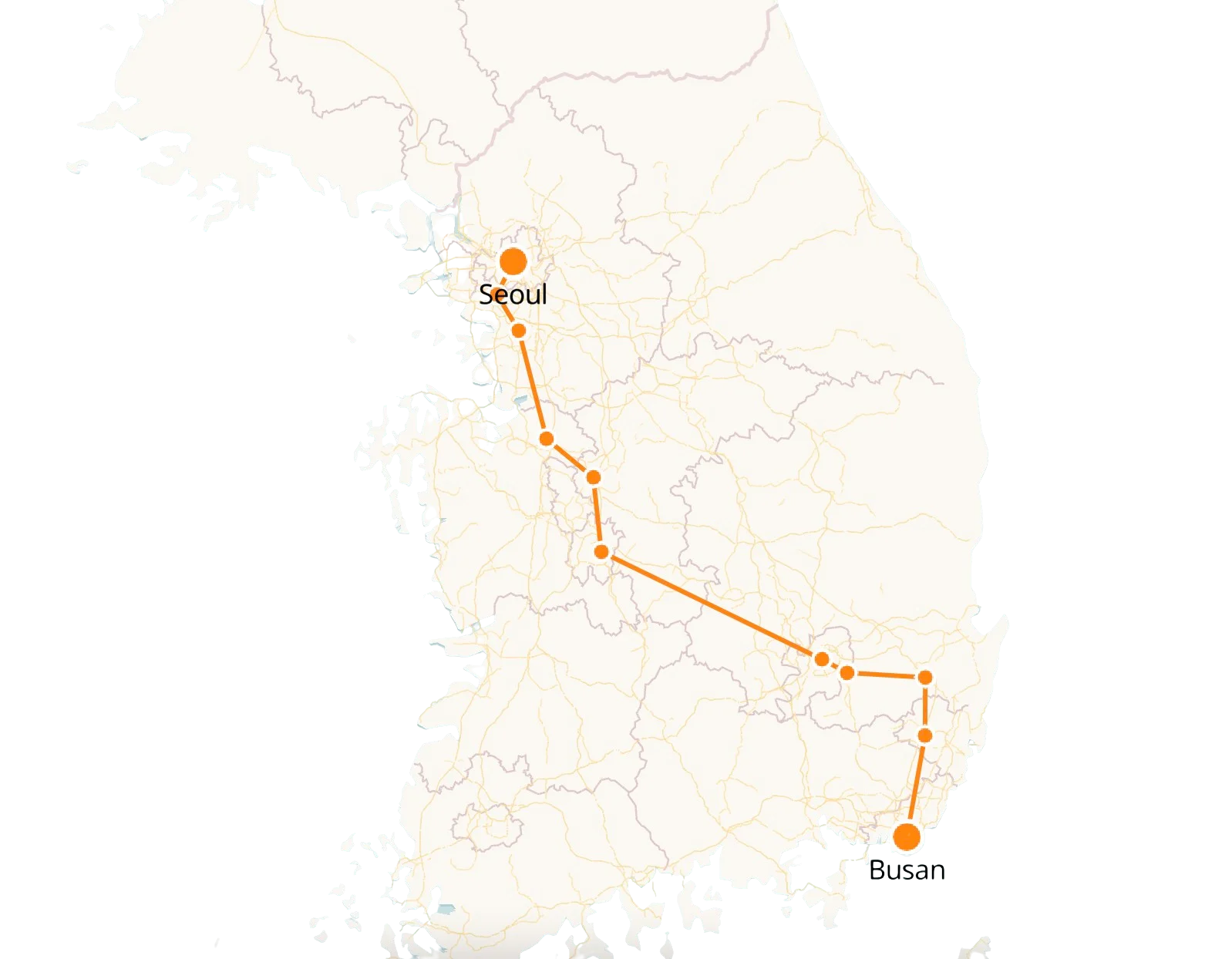 ティール/ホワイト BUSAN/SEOUL Busan to Seoul KTX Train - Schedule & Tickets