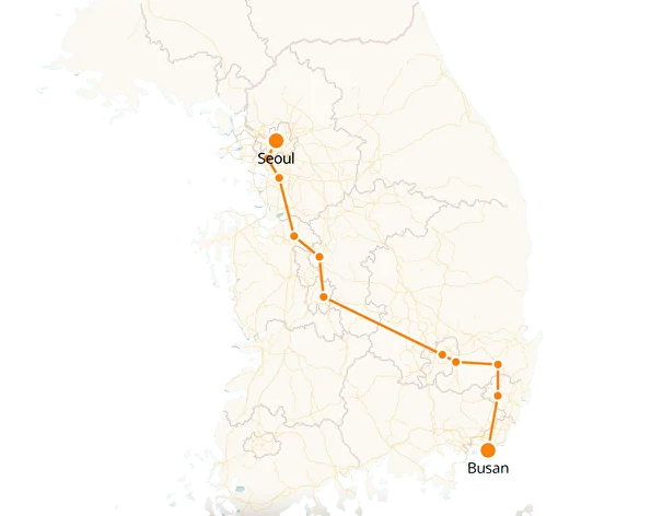 Busan to Seoul KTX Train - Schedule & Tickets