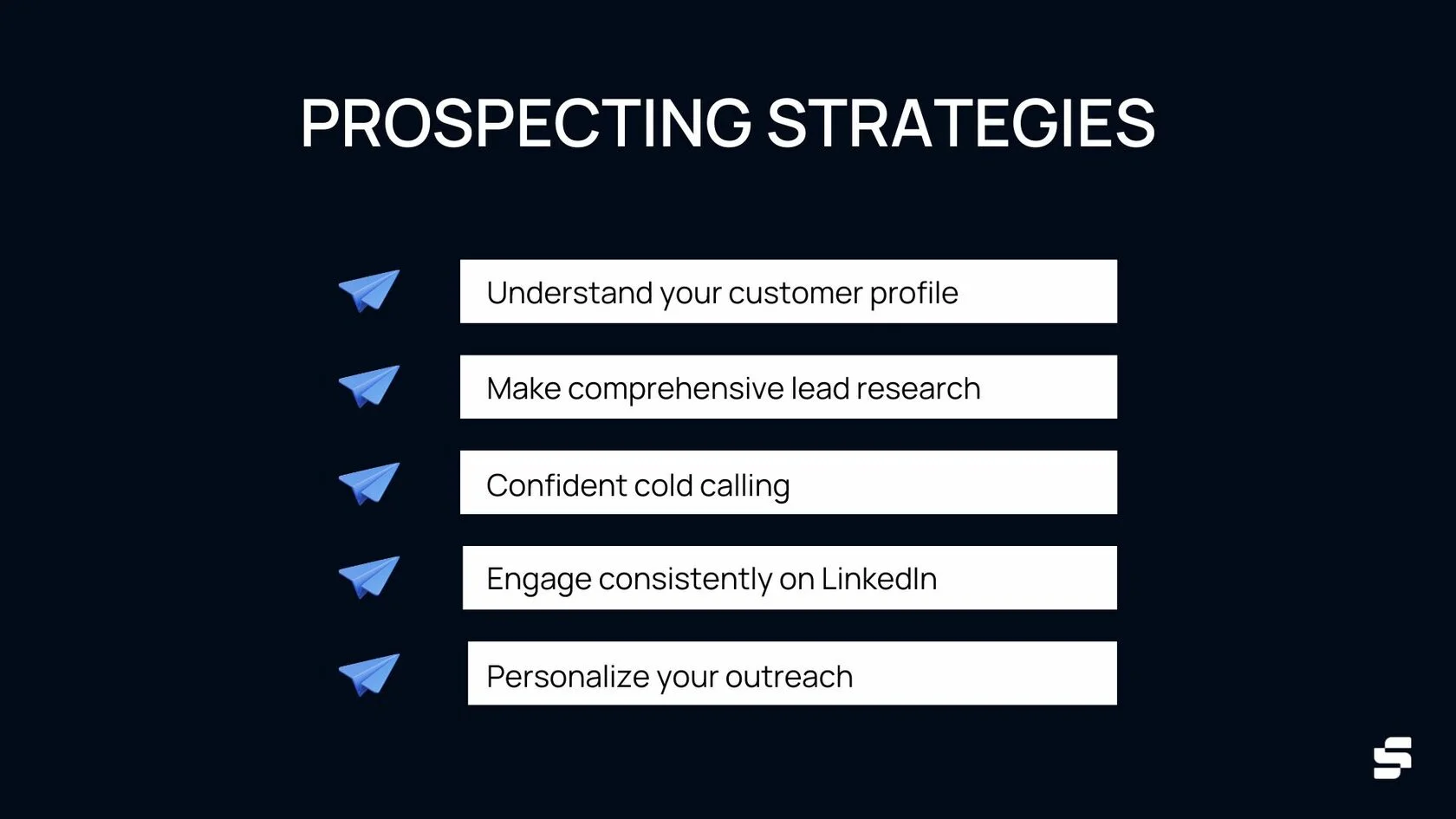 Prospecting Strategies