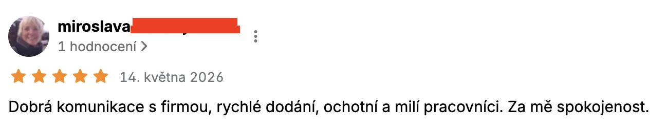 Google recenze zákazníka Volita