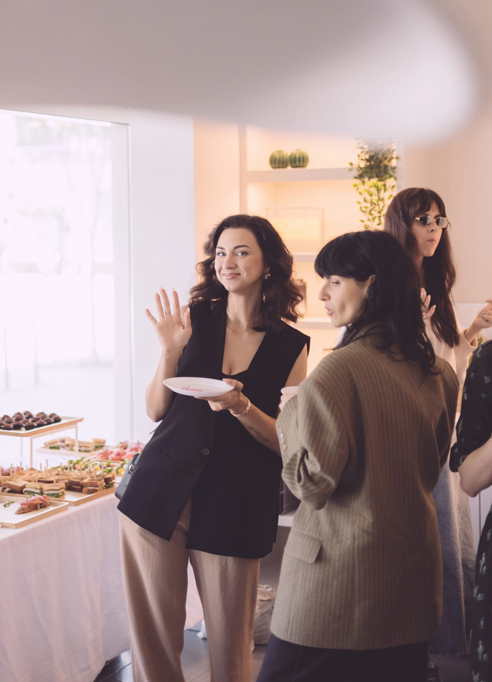 Group celebration at a private photo studio in San Francisco