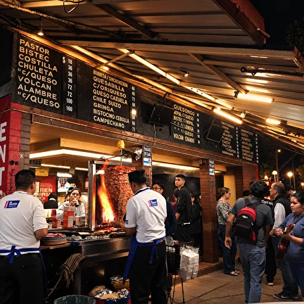 El Vilsito taco restaurant in Mexico City