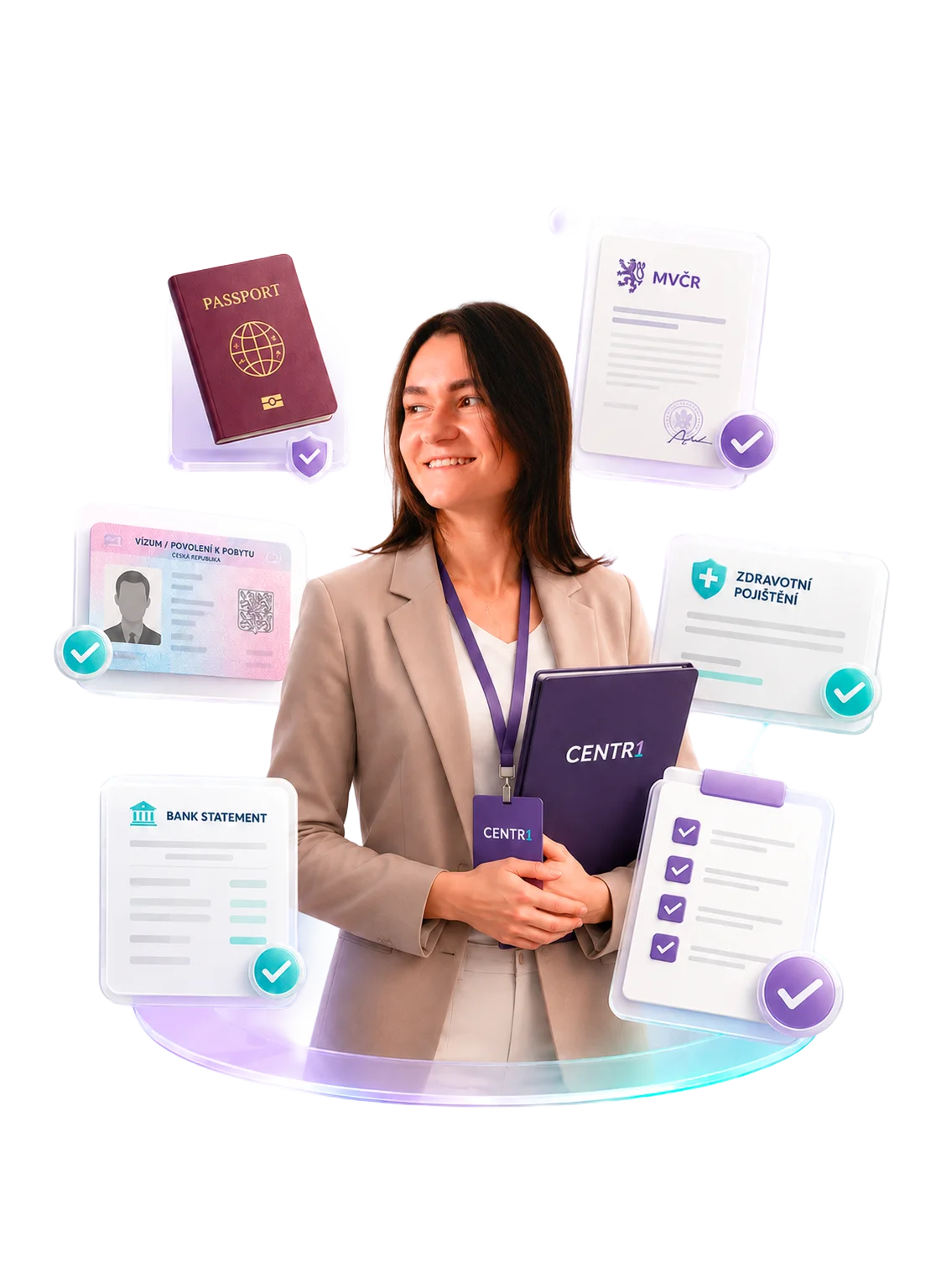 Эксперт CENTR1 помогает проверить документы для продления визы и ВНЖ в Чехии