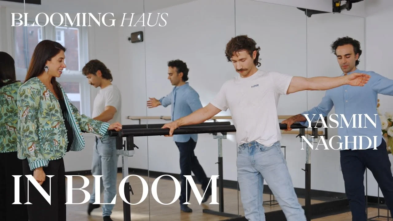 Yasmin Naghdi, Principal of The Royal Ballet, in an episode of Blooming Haus' YouTube series In Bloom, filmed by We Stream