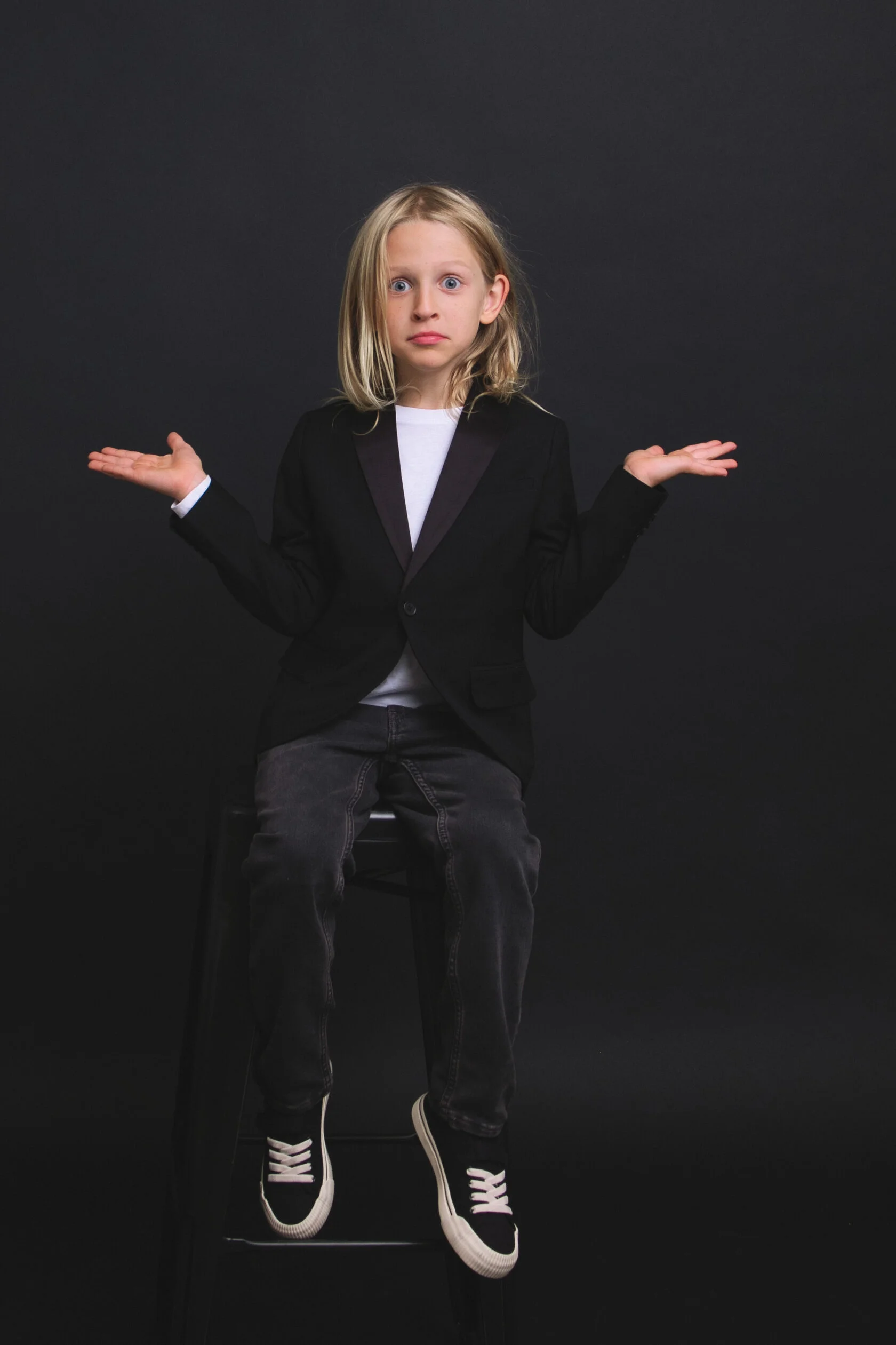 Private kids portrait studio session in San Francisco