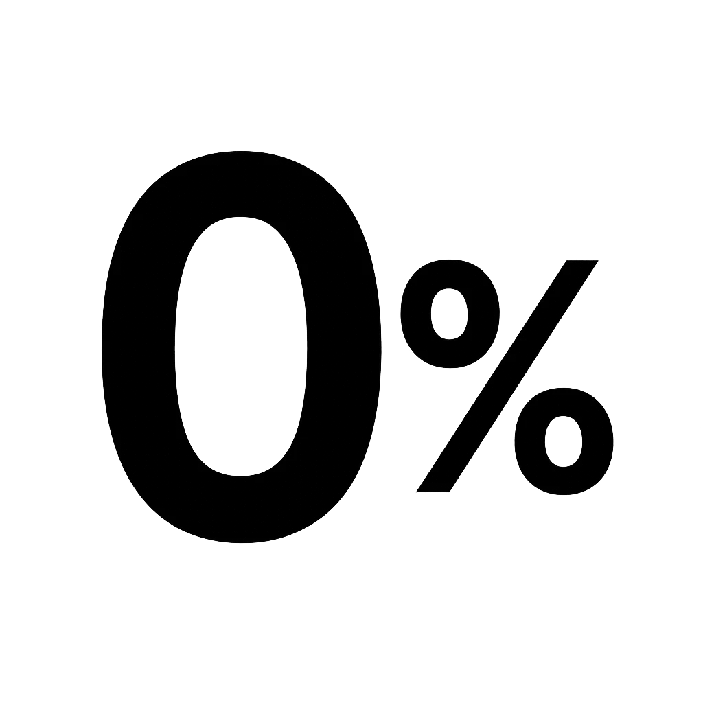 Комиссия 0%