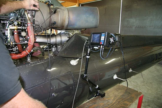 Helicopter borescope inspection