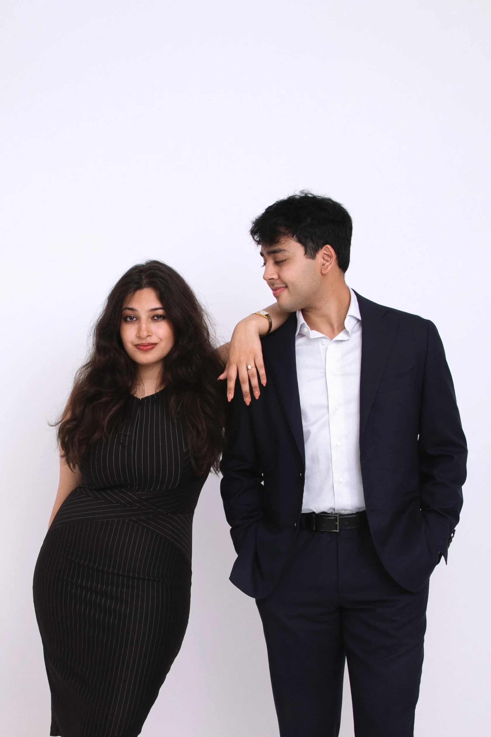 Modern pre wedding couple portraits at MirrorMe