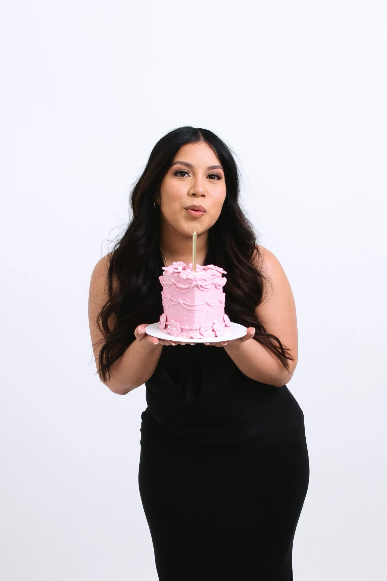 Birthday celebration portrait in San Francisco with festive styling