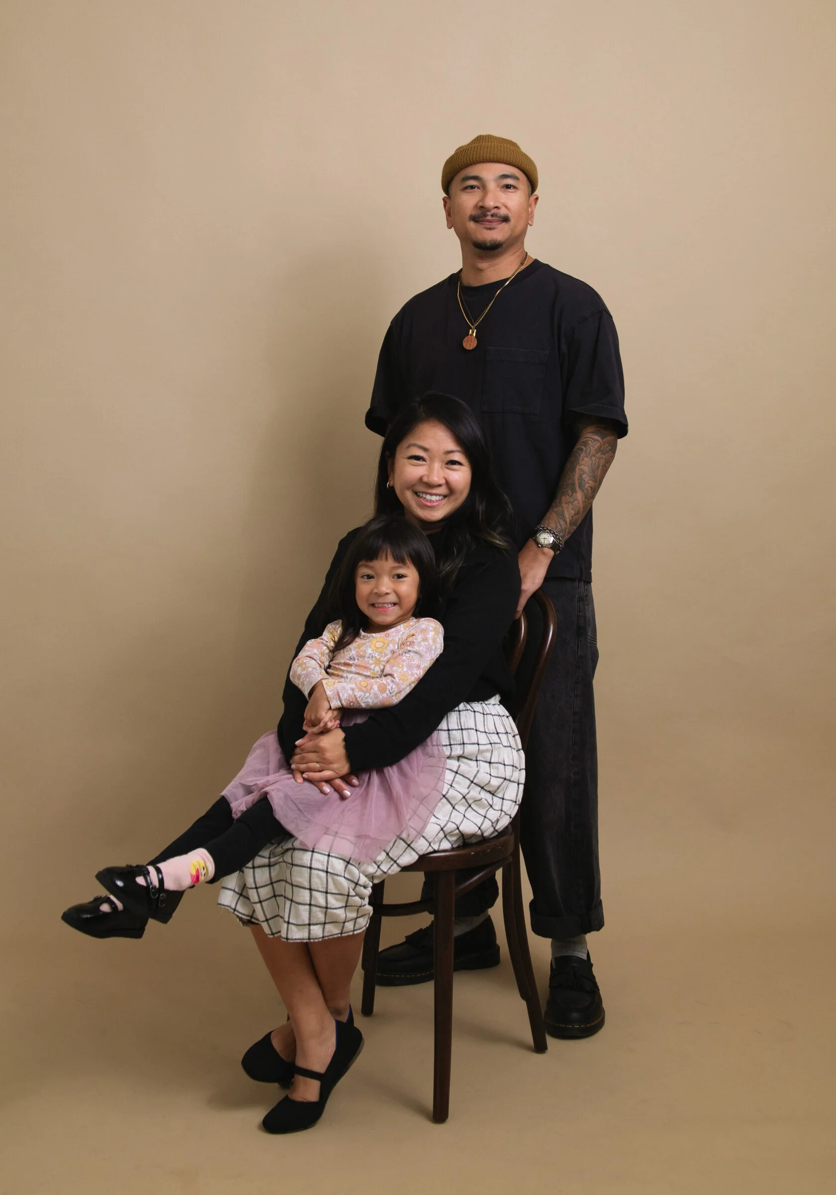 Private family self-portrait photoshoot in Mission Bay San Francisco