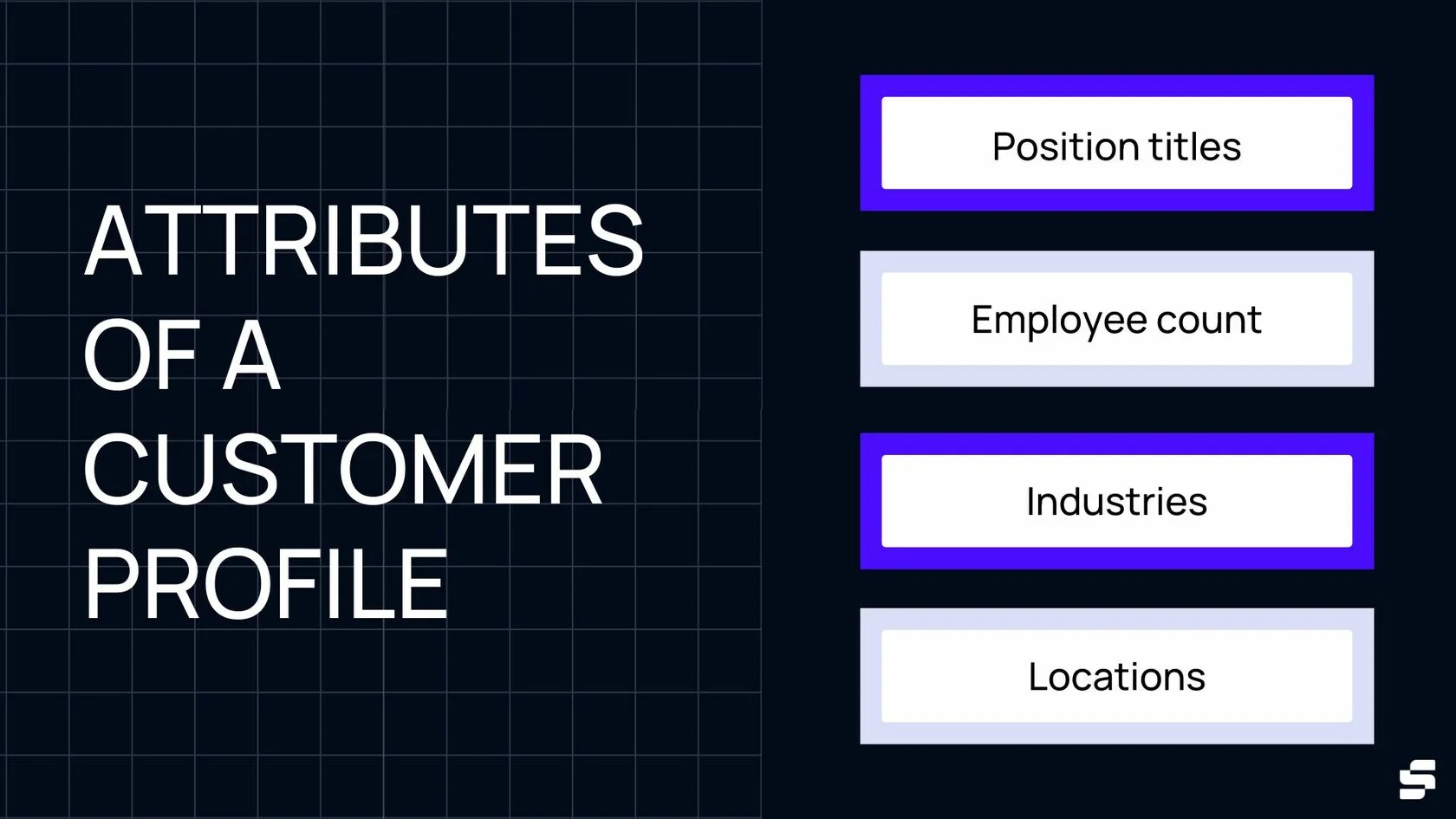Customer profile building infographic