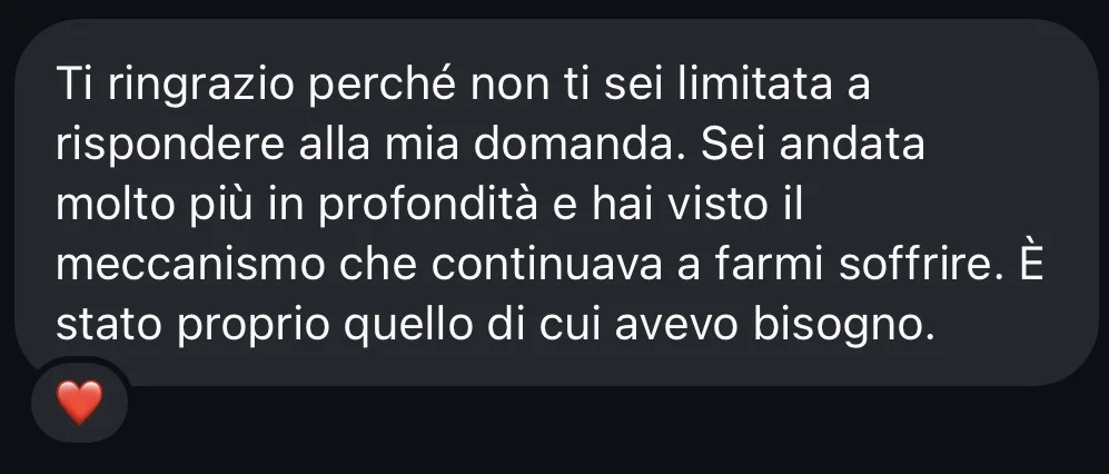Testimonianza di Alessia